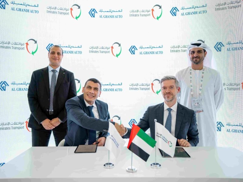 The partnership between Emirates Transport and Al Ghandi Auto was announced in Dubai at GITEX Global 2024